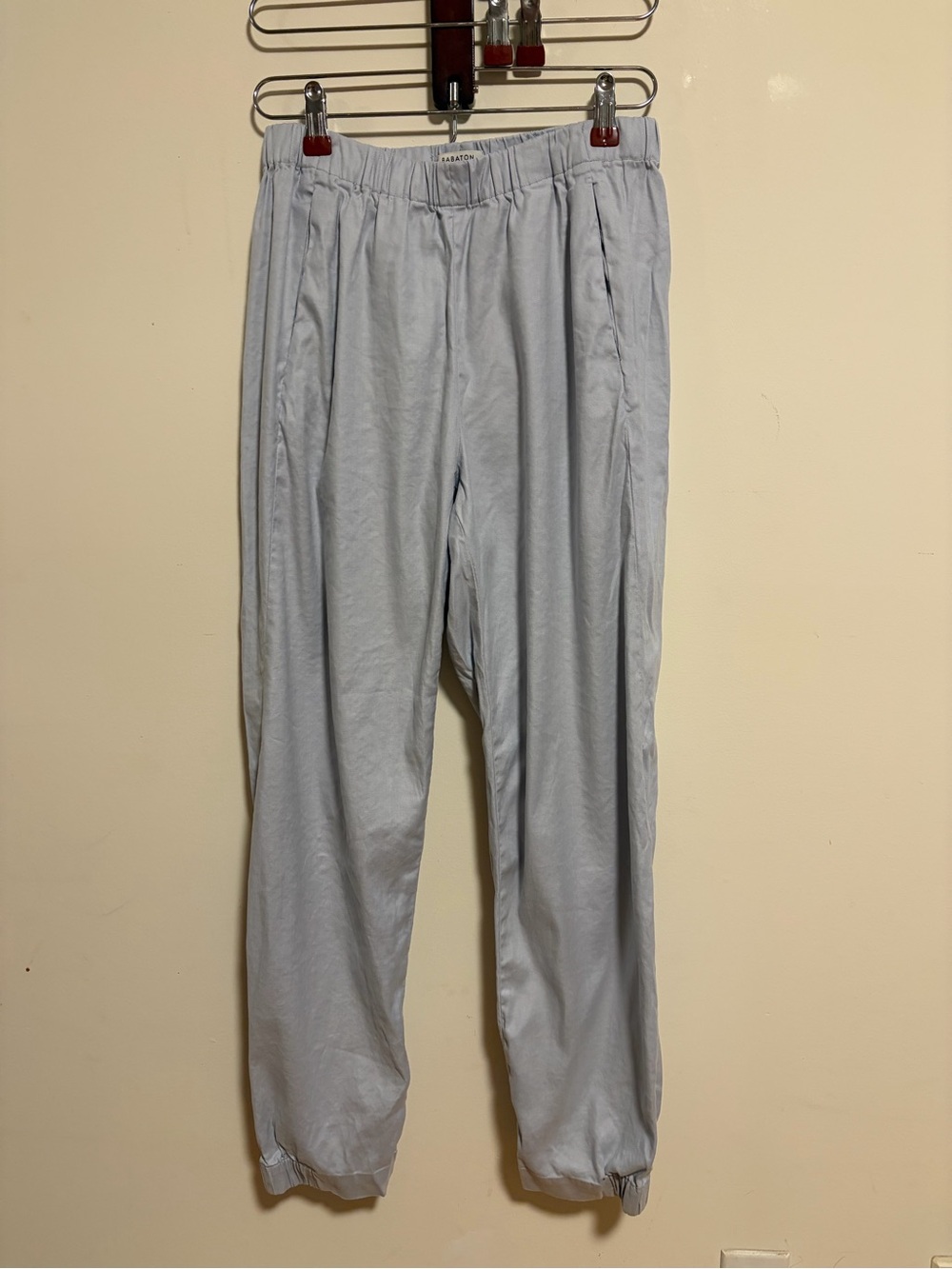 Aritzia Babaton Linen Blend Pants Blue Grey Size M